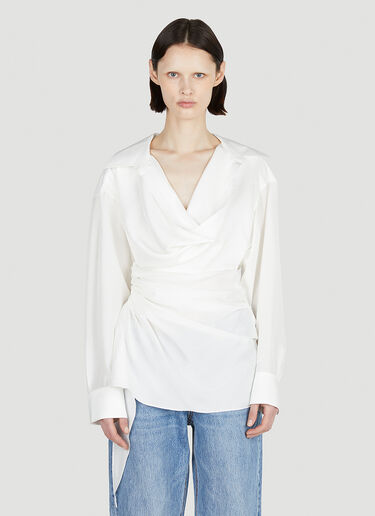 Alexander Wang Cowl Neck Shirt White awg0252007