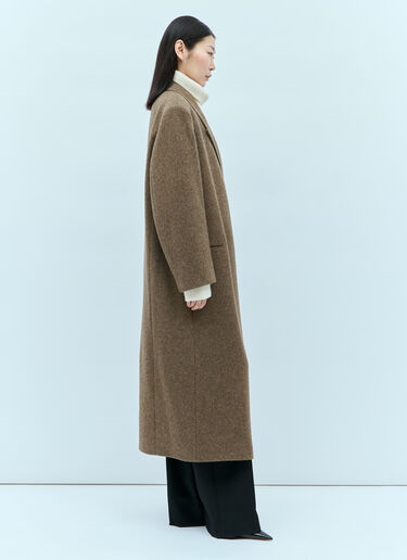 Dhani Wool Coat The Row Dhani Wool Coat Brown row0255006