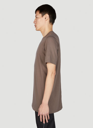 Rick Owens レベルベーシックTシャツ ブラウン ric0151013