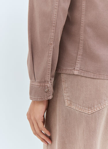 Lemaire Fitted Denim Shirt Pink lem0258014