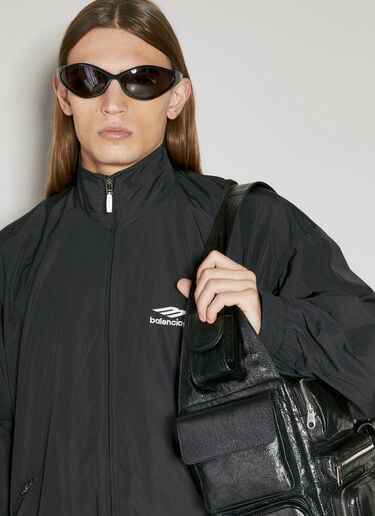 Balenciaga Superbusy Large Sling Shoulder Bag Black bal0149044