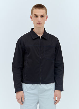 AFFXWRKS Topstitched Zip-Up Jacket Black afx0152028
