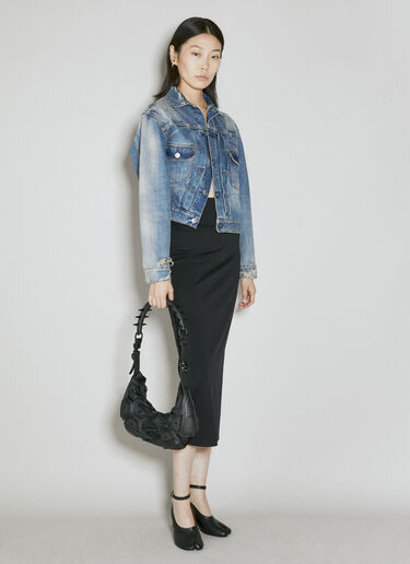 Spike Handle Small Half Moon Shoulder Bag Innerraum Spike Handle Small Half Moon Shoulder Bag Black inn0354003