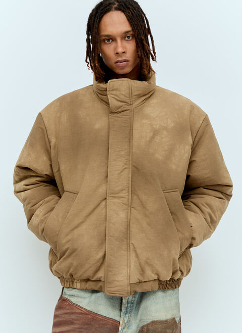 Acne Studios Dyed Puffer Jacket Beige acn0156001