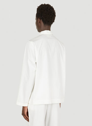 Tekla Classic Sleep Shirt White tek0349023