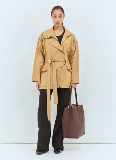The Row Large N/S Park Tote Bag Brown row0258041