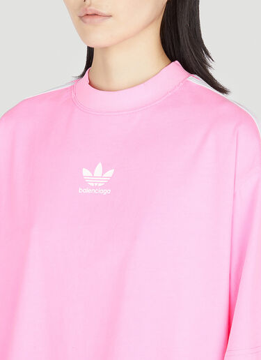 Balenciaga x adidas Logo Print T-Shirt Pink axb0251010
