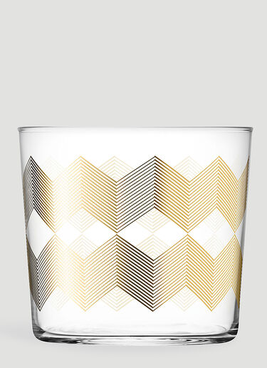 LSA International Set of Four Chevron Tumbler Gold wps0644401