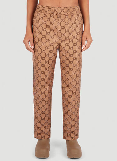 Gucci GG Print Track Pants Brown guc0152065