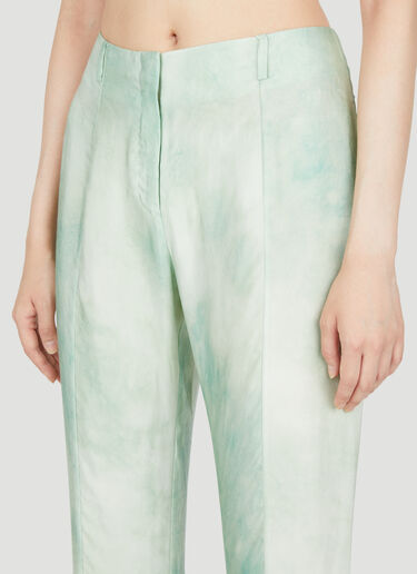 マーベルプリントフレアパンツ Acne Studios マーベルプリントフレアパンツ グリーン acn0254033