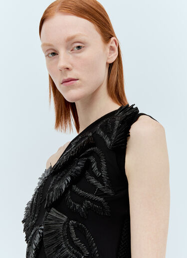 원-숄더 니트 탑  Max Mara 원-숄더 니트 탑  블랙 max0256022