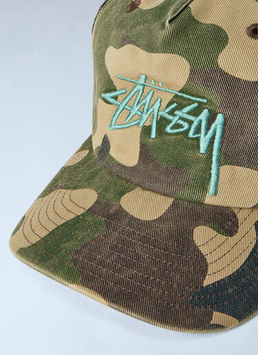 LN-CC® - Stüssy: Big Stock Mid Depth Cap - Green Stüssy Big Stock Mid Depth Cap Green sts0164023