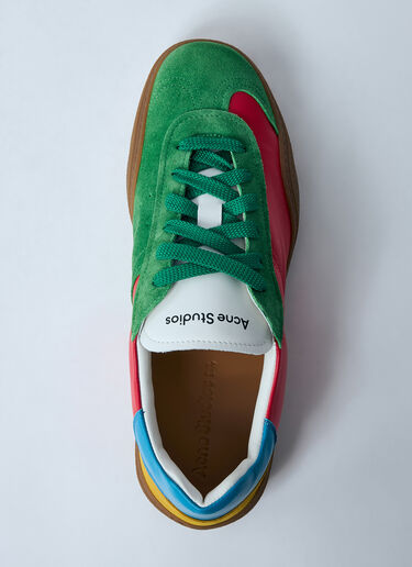 Acne Studios Leather Low-Top Sneakers Red acn0159025