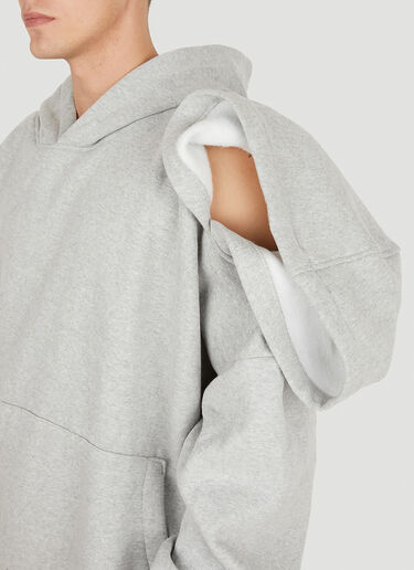 Bstroy Double Head Hooded Sweatshirt Grey bst0350006