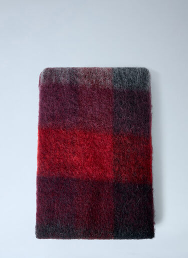 Acne Studios Wool-Blend Fringed Scarf Red acn0263018