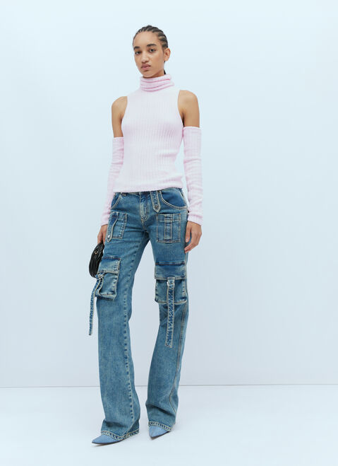 Alexander Wang Cargo Jeans Blue awg0252002