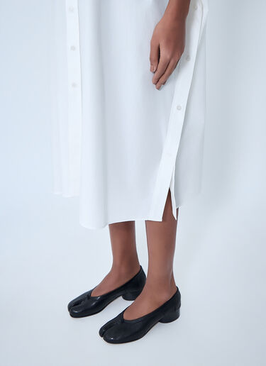 MM6 Maison Margiela Button-Down Midi Dress White mmm0264005