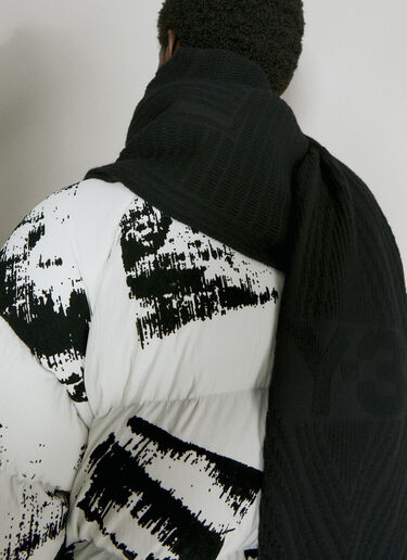 Embossed Logo Scarf Y-3 Embossed Logo Scarf Black yyy0354030