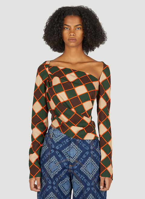 Ahluwalia Studio Robyn Top White ahl0250008