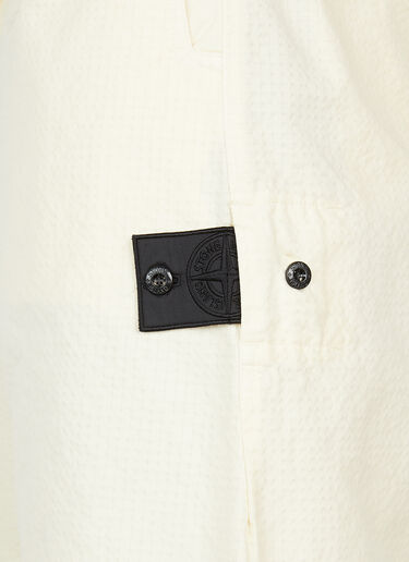 Compass Patch Bermuda Shorts Stone Island Shadow Project Compass Patch Bermuda Shorts Cream shd0152019