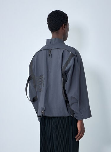 Homme Plissé Issey Miyake Structured Oversized Jacket Black hmp0164004