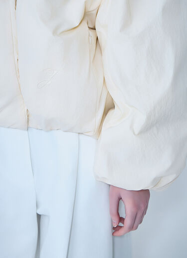 Jacquemus The Châle Bomber Jacket White jac0264006