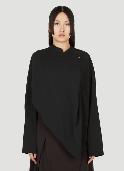 Studio Nicholson Front Button Top Dark Blue stn0252004