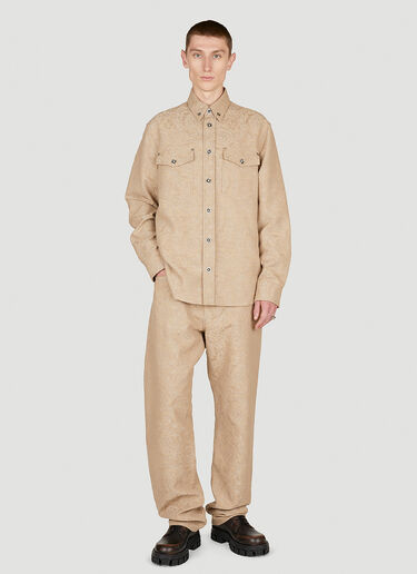 Versace Barocco 牛仔衬衫外套 米色 ver0155003