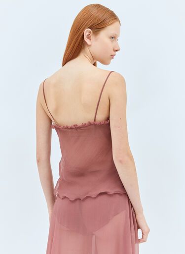 Chloé Ruffled Camisole Top Pink chl0258003