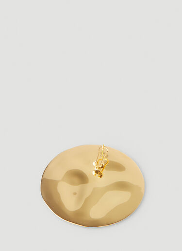 Jil Sander Chain Watch Earrings Gold jil0248011
