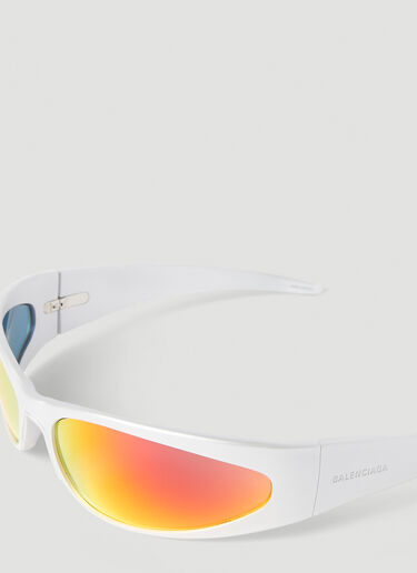 Balenciaga Reverse Xpander 2.0 Rectangle Sunglasses Silver bcs0353014
