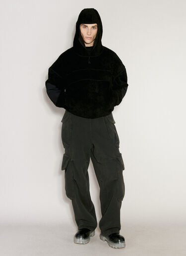 Entire Studios Fluffy Fleece V2 Hooded Sweatshirt Black ent0156008