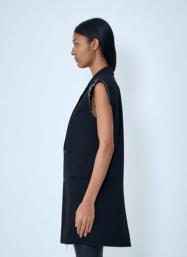 Rick Owens Sleeveless Tailored Blazer Black ric0263046