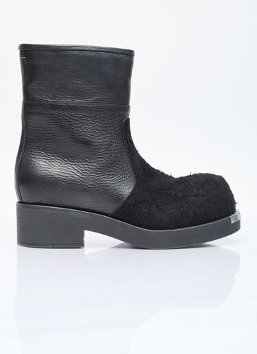 MM6 Maison Margiela Biker Ankle Boots Black mmm0154010