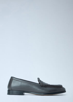 Bottega Veneta Leather Penny Loafers Dark Brown bov0265055