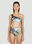 Versace One Shoulder Bikini Set Black vrs0251027