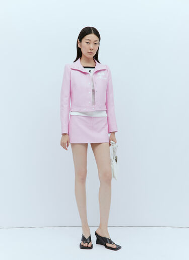 콘트라스트 탱크탑 Courrèges 콘트라스트 탱크탑 화이트 cou0253032