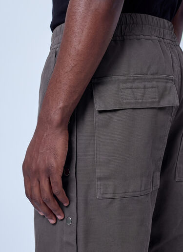 LN-CC® - Rick Owens DRKSHDW: Wide Pusher Pants - Grey Rick Owens DRKSHDW Wide Pusher Pants Grey drk0166010
