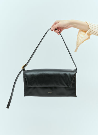 Jil Sander Origami Shoulder Bag Black jil0255030