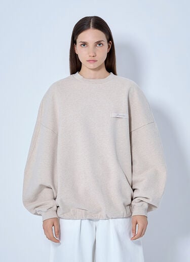 LN-CC® - Jacquemus: Le Ruban Sweatshirt - Beige Jacquemus Le Ruban Sweatshirt Beige jac0266024