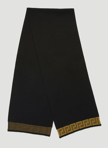 Versace ラ グレカ スカーフ ブラック ver0149061