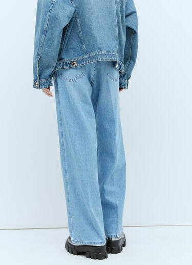Miu Miu Baggy Jeans Blue miu0256011