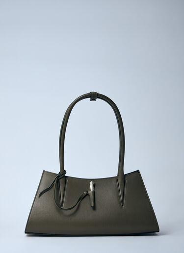 Mugler Fang Shoulder Bag Beige mug0259015
