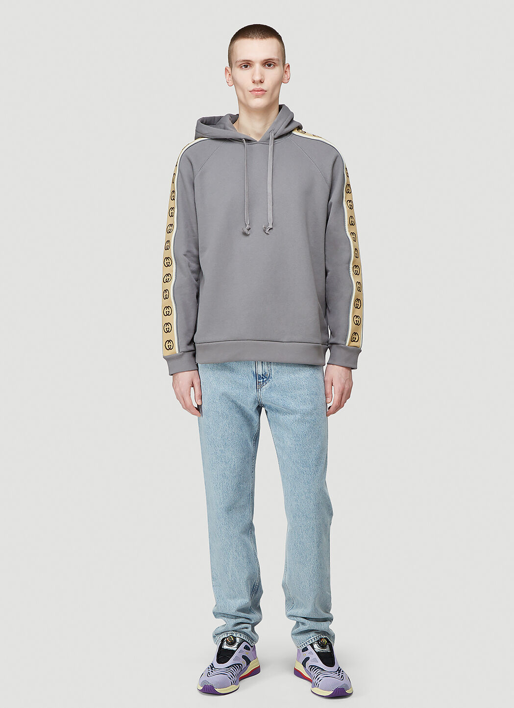 Gucci best sale tape hoodie