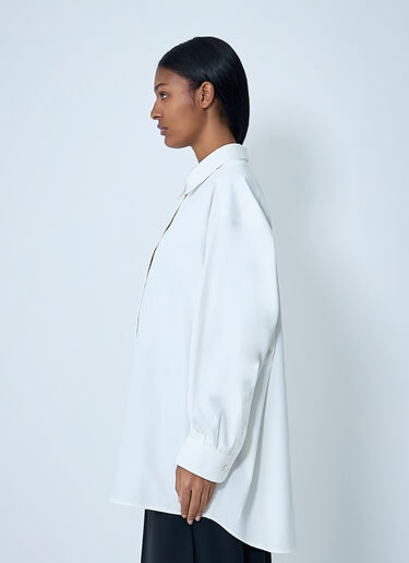 The Row Luka Shirt White row0262005