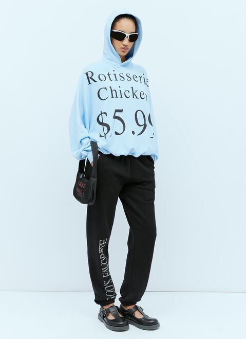Praying Rotisierrie Chicken Hooded Sweatshirt Black pry0354003