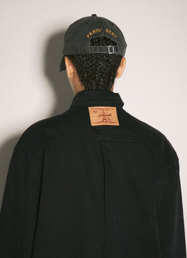 Y/Project Evergreen Snap-Off Denim Shirt Black ypr0358005