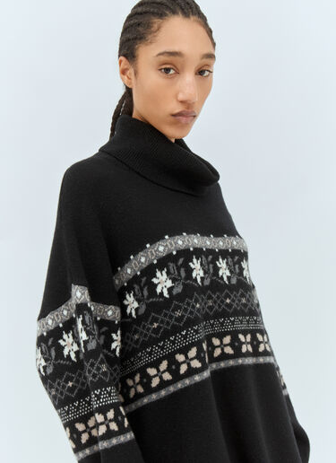 Skall Studio Leonora T-Neck Sweater Black ska0258011