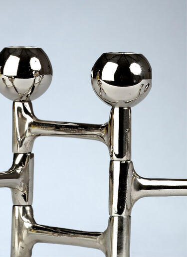 POLSPOTTEN Round Folding Candle Holder Silver wps0692217