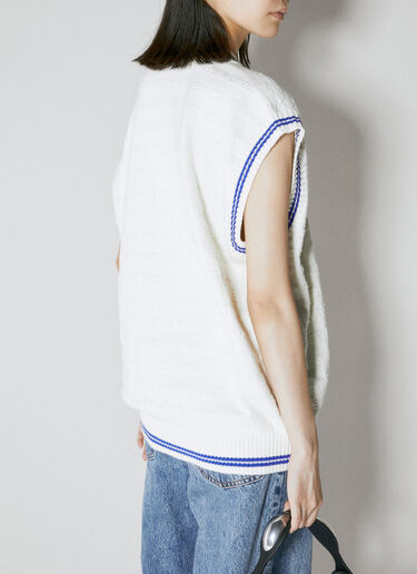 Tunic V-Neck Cotton Vest Alexander Wang Tunic V-Neck Cotton Vest White awg0253023